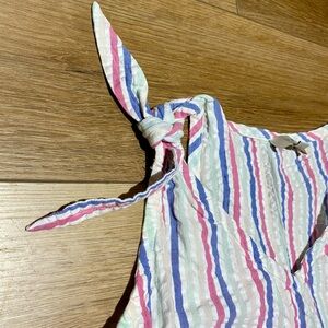 LOFT Spring Pastel Striped Seersucker Tank ✨ Size Small